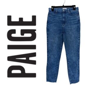 PAIGE Margot Crop Jean Hadlee Wash Acid Chic Vintage-Inspired Y2K Indie Wmn 30